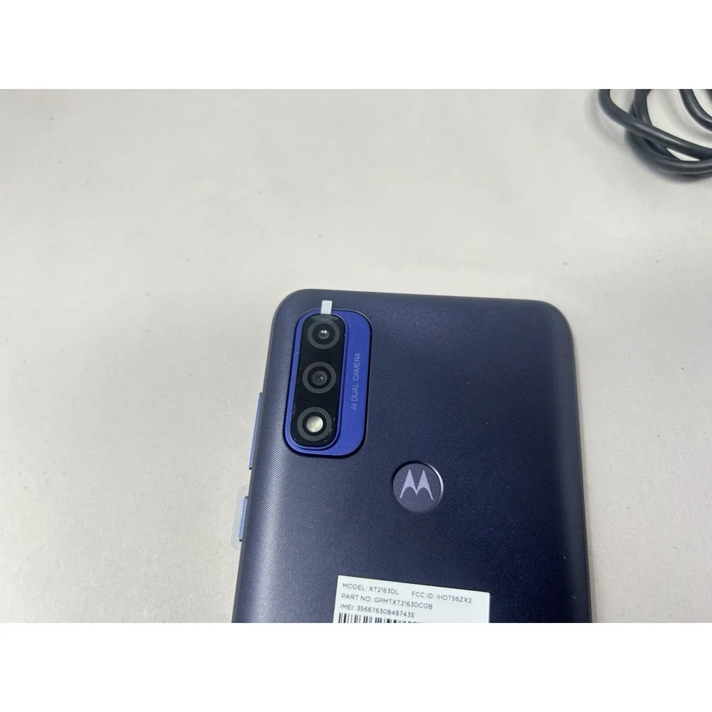 Motorola Moto G Pure XT2163DL Blue Tracfone Smartphone Dual Camera